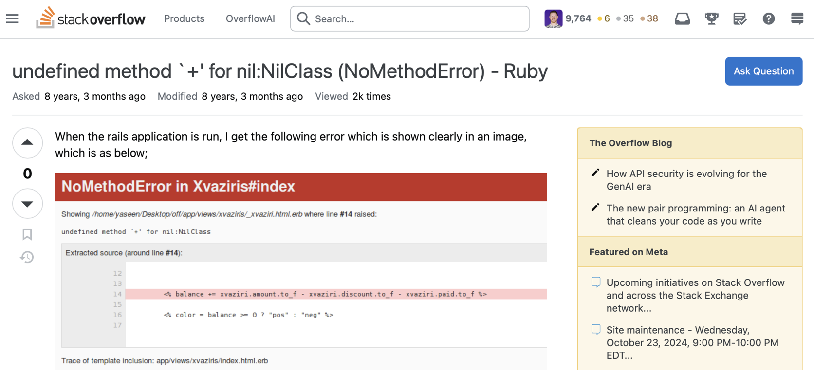 nil:NilClass (NoMethodError)